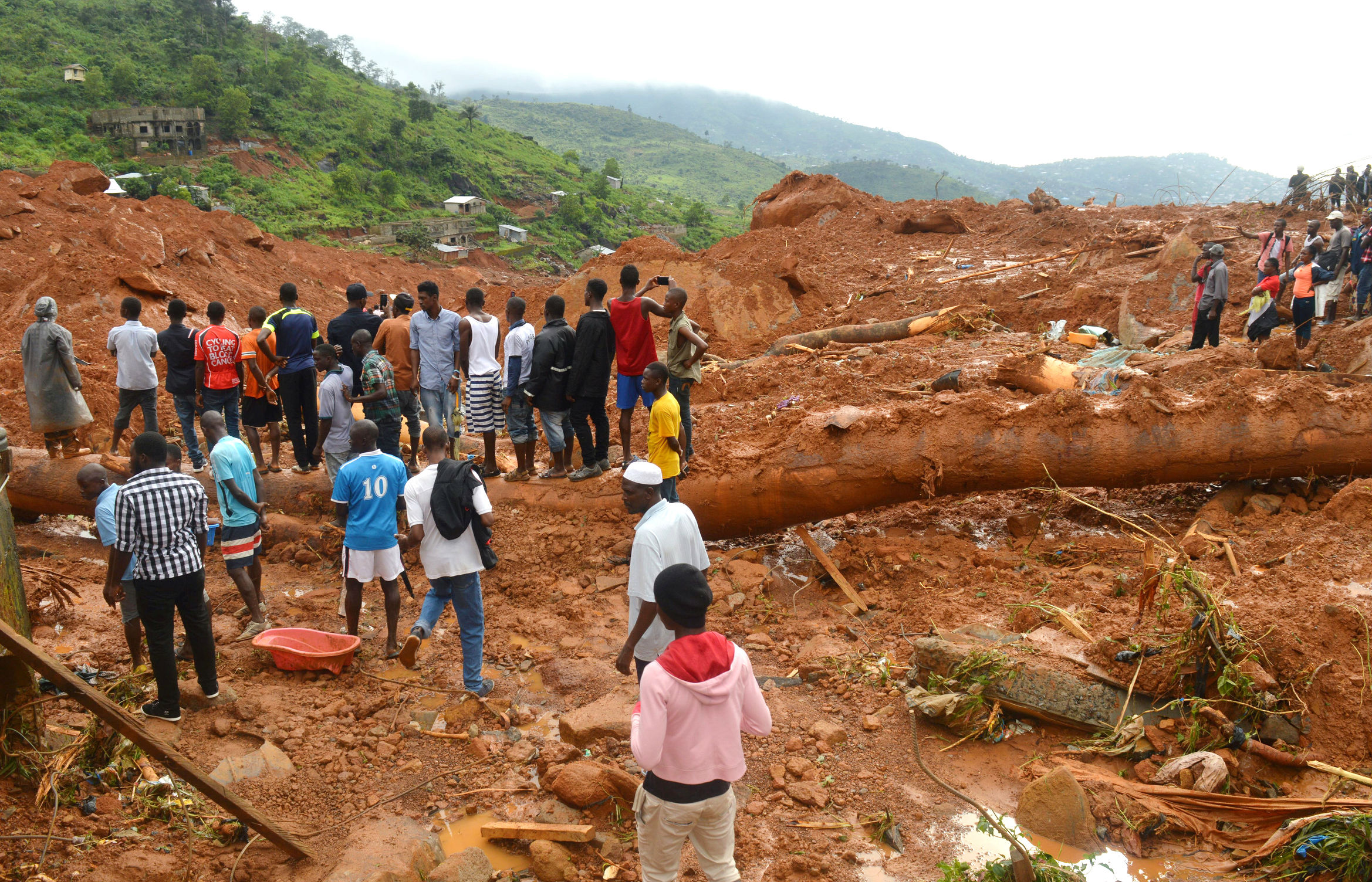 Pope prays for victims of 'devastating' mudslide in Sierra Leone