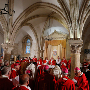 ‘Arson attack’ at Jerusalem abbey minutes after papal Mass