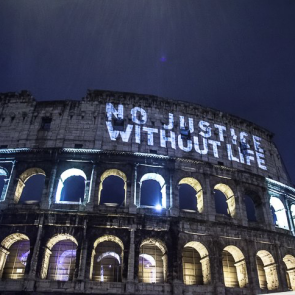 Global cities light up at night to highlight the campaign to end the death penalty