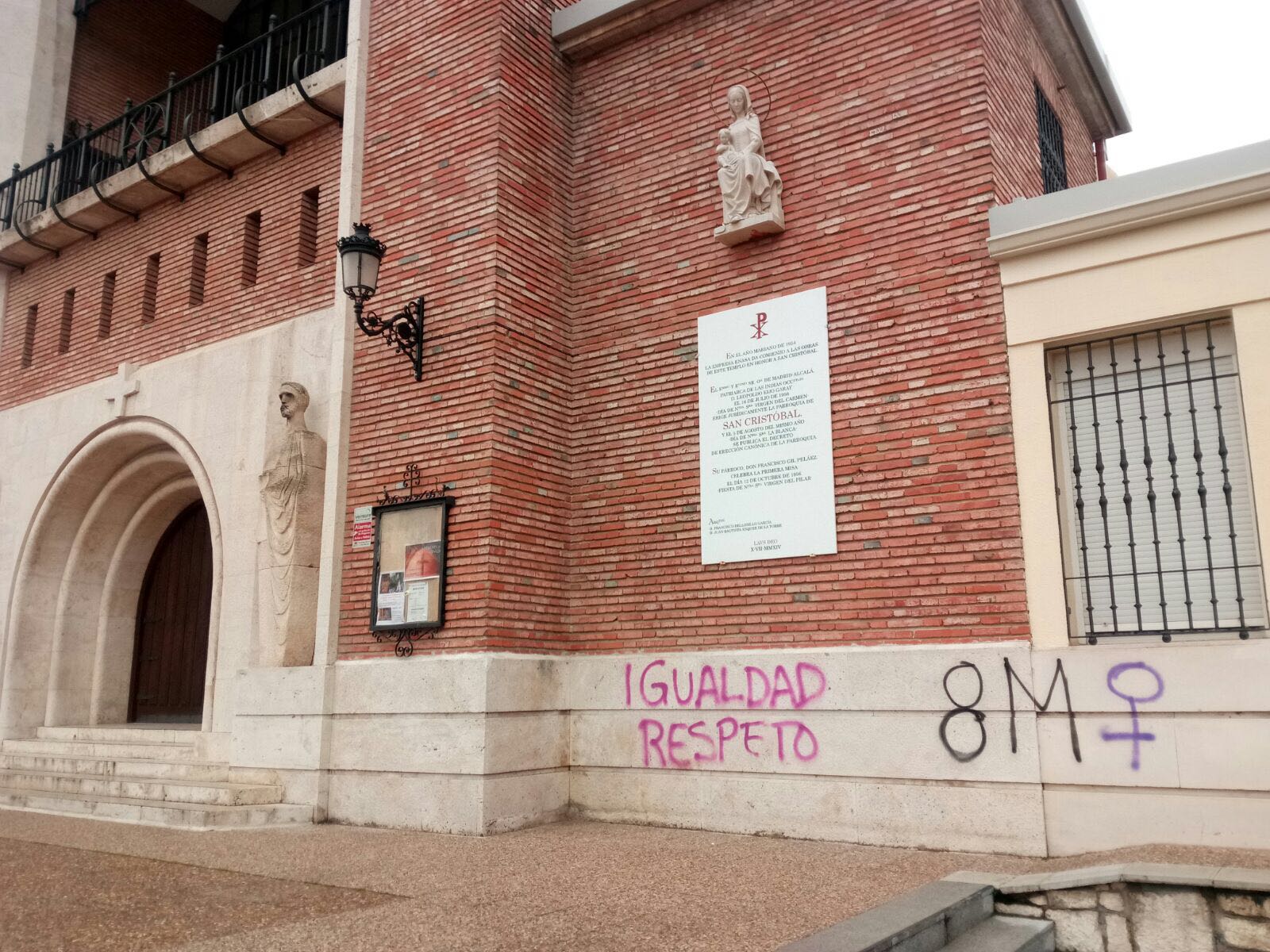 Pro-abortion graffiti attacks on Madrid churches   