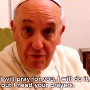 VIDEO: Francis asks US televangelist for his blessing 