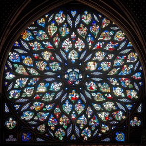 Medieval stained-glass windows of Paris' Sainte Chapelle restored