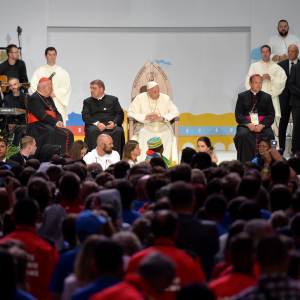 Francis rallies young people to help world’s poor