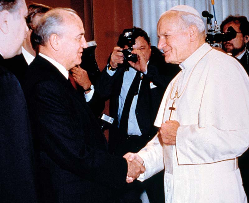 Gorbachev and the Polish Pope – no meeting of minds