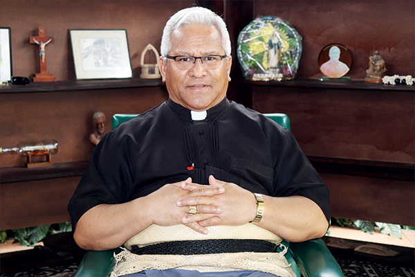 The cardinal whose South Pacific home is threatened with devastation
