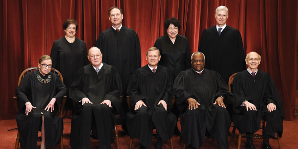 Laying down the law: nine justices of the US Supreme Court are about to meet for the new term