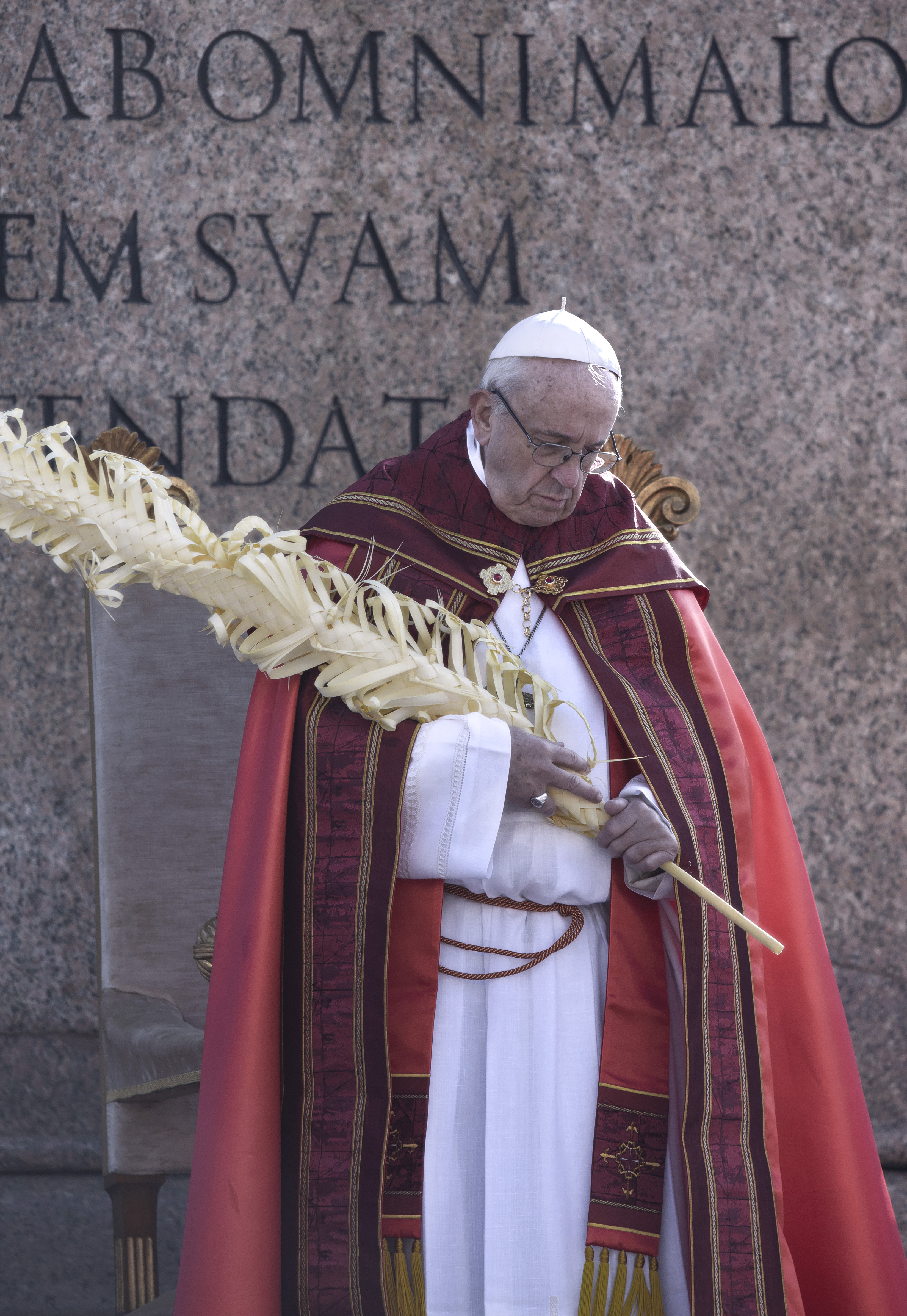 Pope on Palm Sunday 2018