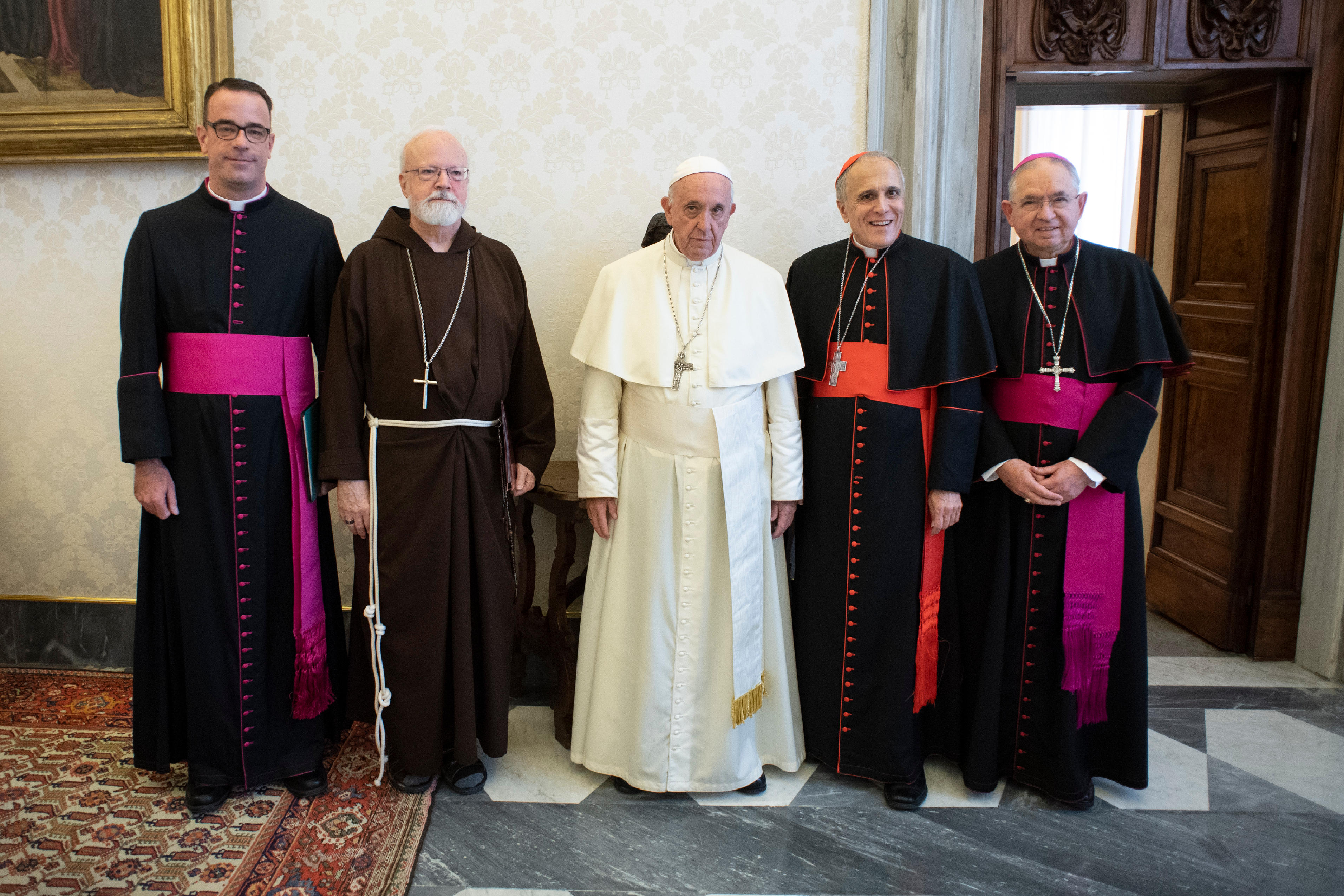 Pope Francis with US bishops
