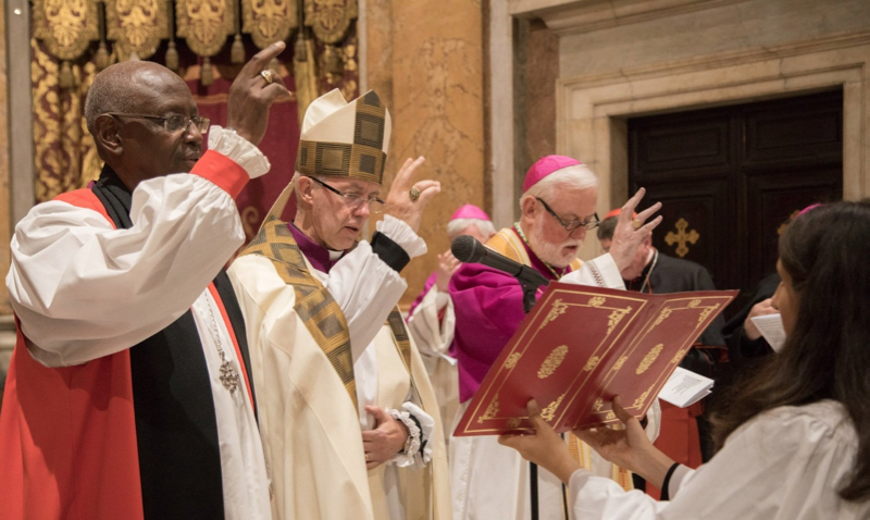 Archbishops Welby and Ntahoturi in Rome