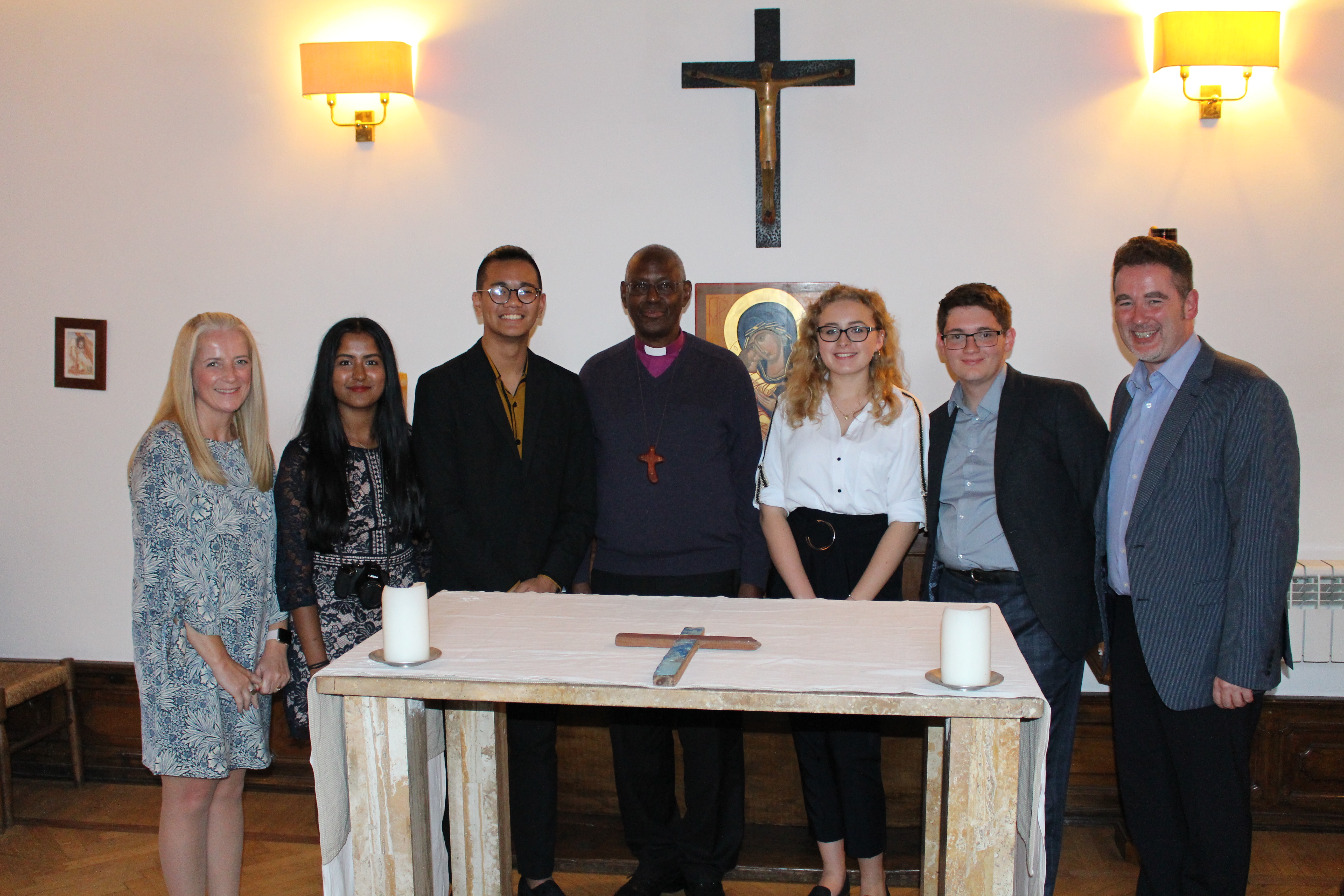 Leicester students at Youth Synod