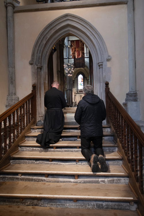 Rochester cathedral pilgrim steps