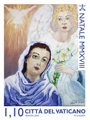 An image of Mary during the Annunciation 