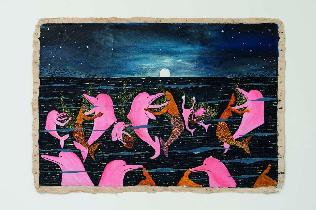 Dancing with dolphins: the Amazonian images of Santiago Yahuarcani
